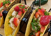 Fish Tacos with Strawberry Salsa