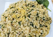 Risotto with Spinach and Basil