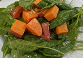 Spinach and Sweet Potato Salad