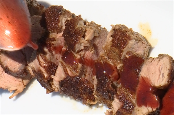 Pork Tenderloin with Pomegranate Sauce