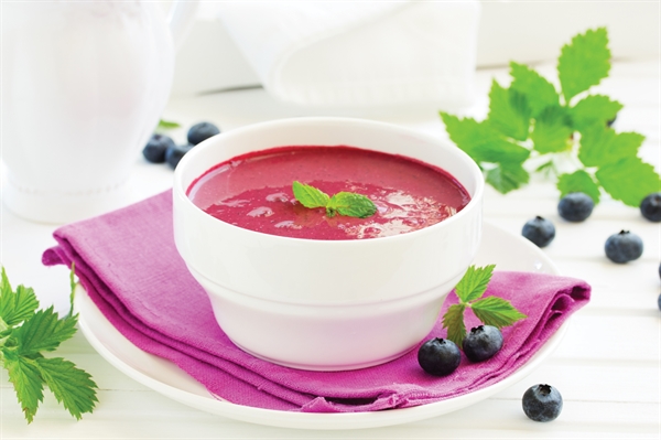 Chilled Blueberry Soup