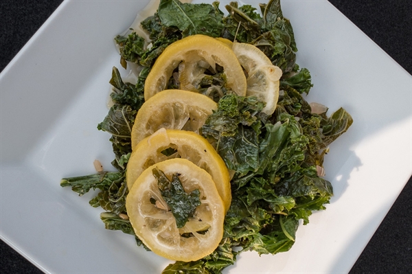 Braised Kale and Lemon