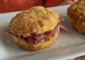 Sweet Potato Biscuits with Country Ham