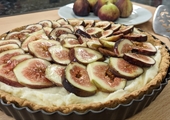 Fig Tart with Lemon Mascarpone Cream