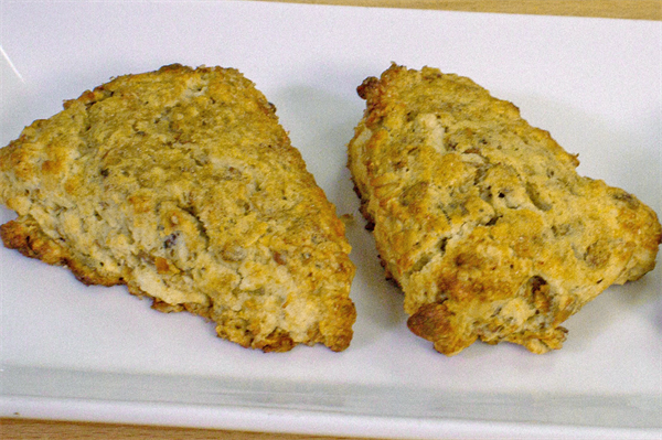 Banana Black Walnut Oatmeal Scones