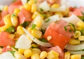 Corn, Onion, and Tomato Salad