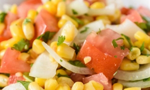 Corn, Onion, and Tomato Salad