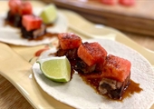 Pork Belly Tacos with Watermelon