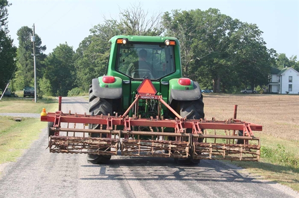 Motorists reminded to watch out for slow-moving farm equipment during harvest