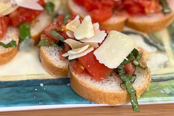 Smoked Tomato Bruschetta