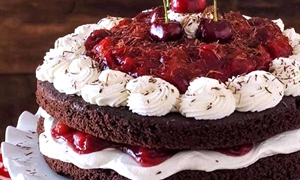 Celebrate cherries and chocolate  with a scrumptious dessert