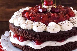 Celebrate cherries and chocolate  with a scrumptious dessert