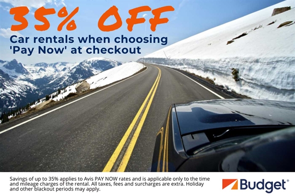 Drive away the winter blues with Budget rental car discounts