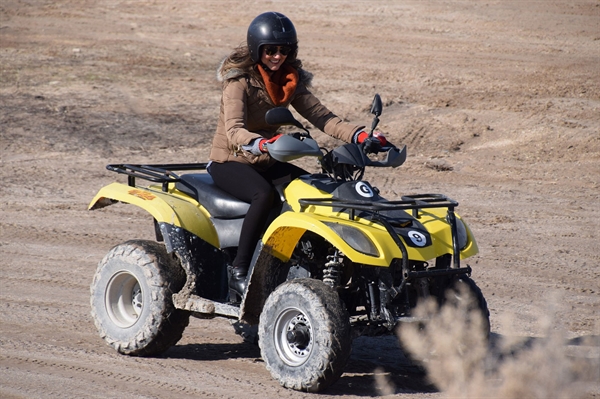 Wear a helmet, and put safety first when operating ATVs