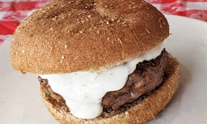 Lamb Burger with Tzatziki Sauce