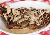 Grilled Beef with Garlicky Shiitake Beurre Blanc