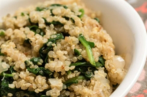 Spinach and Quinoa Pilaf