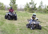 Pay attention to safety when operating ATVs
