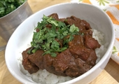 Beef Chili over Rice