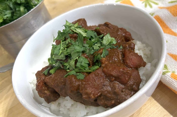 Beef Chili over Rice