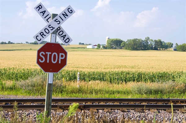 Farmers and rural motorists urged to act safely around railroad crossings