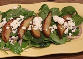 Spinach Salad with Caramelized Pears and Goat Cheese