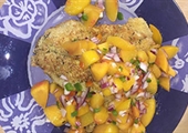 Tilapia with Peach Salsa