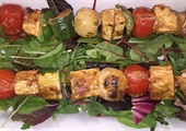 Tofu Kebabs with Peanut Sauce