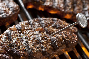 Minding meat temperature is key to safe grilling
