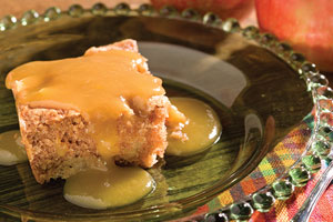 Apples paired with caramel equals delicious desserts