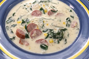 Corn and Collard Soup