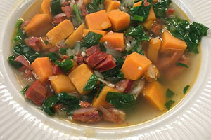 Spinach and Sweet Potato Soup