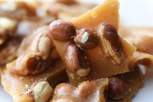 Peanut brittle is a sweet Southern holiday favorite